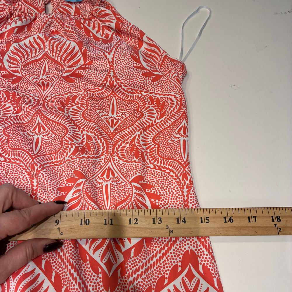J. Mclaughlin Orange Patterned Halter Mini Dress … - image 7